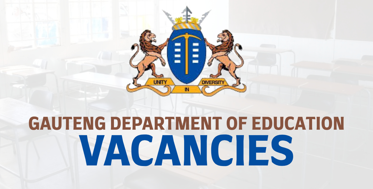 Gauteng Department Of Education Vacancies